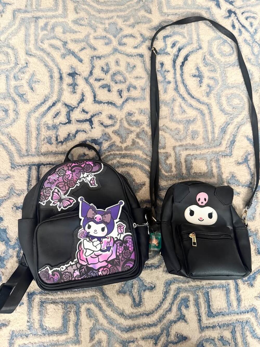 Sanrio Kuromi Mini Backpack and Crossbody/backpack Set